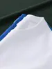 Camisetas de Manga Curta Tamanho Europeu Transfronteiriças com Impressão de Logotipo Personalizado, Algodão Puro, Texto Personalizado de Peça Única, Gola Redonda, Cor Sólida, Roupa de Trabalho, Impressão Gráfica DIY