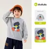 Sudadera con Capucha Dududu Home para Niños, Tops de Invierno para Niños, Manga Larga para Bebés y Niños, Ropa Infantil, Felpa Fina Plus, Elegante, Casual