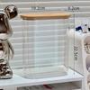 Caja de Almacenamiento Bubble Mart Acrílico Transparente a Prueba de Polvo Caja Exhibidora de Figuras Tarro Exhibidor de Almacenamiento de Muñecas