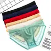 Nuevos calzoncillos para hombre de comercio exterior, sexys, finos, de nailon, jacquard con carácter fu, transpirables, venta al por mayor de fábrica de ropa interior para hombre