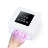 Lâmpada de unha recarregável transfronteiriça com design de strass, lâmpada de cura para gel de esmalte de secagem rápida, especializada para salões de beleza, atacado