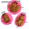 3 moldes de silicona para chocolate de carpa grande, mediano y pequeño, azúcar, jabón, jabón hecho a mano, molde de yeso decorativo