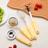 Ferramentas Suplementares para Comida de Bebê Peneira com Filtro para Assar Escorredor de Bebê Cozinha Doméstica Batedor de Ovos Conjunto Separador de Clara de Ovo