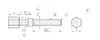 Parafuso de Ajuste PAY01-M8 M10 M12 M16-L90 L100 L110 L120 L130 L150