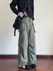 Pantalones cargo de bolsillo para hombre, colección otoño 2026, algodón puro, pierna ancha, diseño americano, nuevo estilo casual, marca de moda, corte holgado