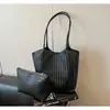 Bolso de mano grande de alta gama para mujer, nuevo bolso de hombro tejido de moda para el verano 2026, bolso tote de gran capacidad