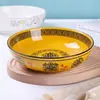 Tigela Eletrônica de 9 polegadas para Atrair Riqueza Tigela de Cerâmica para Sopa e Macarrão Bacia para Peixe em Conserva Panela Grande Comercial Tigela para Peixe Cozido
