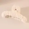 Outono e inverno pele de coelho pelúcia garra clipe feminino parte de trás da cabeça volume de cabelo multi-placa tubarão clipe grande Maillard grampo de cabelo headwear