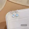 ¡Brillo Cereza Marina Ligera! Aretes de Cereza con Goteo de Aceite, Estilo Fresco de Verano, Exquisitos Aretes con Diseño de Nicho, Accesorios para Orejas de Lujo Ligero