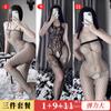 Lingerie Sexy Feminina, Transfronteiriça Plus Size Sexy Transparente Vazada Peça Única Roupa Tentação, Peça Única Dropshipping