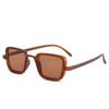 Óculos de Sol Transfronteiriços para Homens, Óculos de Sol Steampunk com Armação Quadrada Retrô, Óculos de Sol da Moda com Lentes Oceano