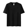 Camiseta de comercio exterior transfronterizo talla grande, blanca de verano, 100% algodón, hombro normal, manga corta, peso pesado de 250g, algodón puro, camiseta personalizada para hombre
