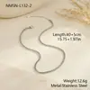 Colar de Corrente Minimalista de Luxo Leve Estilo Europeu e Americano em Aço Inoxidável para Mulheres, Banhado a Ouro 18K, Joia Versátil da Moda Atacado
