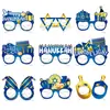 Óculos de Hanukkah Tema Festa de Feriado Decoração Adereços para Fotos Produtos de Papel para Hanukkah Óculos de Máscara Suprimentos