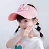 Sombrero de sol de verano para niños, nuevo estilo, de ala abierta, protección UV, para niños y niñas, lindo sombrero de sol para bebé
