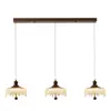 Candelabro Ajustable Estilo Medieval para Dormitorio, Lámpara Retro Color Nogal para Comedor Bar, Pequeño Candelabro Táctil Estilo Francés