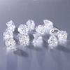 Provan Moissanite 1 quilate D Cor Redondo em estoque Oito Coração Oito Flechas Super Branco Incrustado Jóias Wuzhou Bare Stone Factory