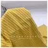 154 # Habitación Doble Lisa de Algodón y Lino (001) Tejido de Camiseta de Punto Rayado Teñido en Hilo Rayado de Punto Marca de Moda