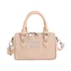 Bolsa Pequeña de Mano Maillard Otoño e Invierno Nueva Moda Retro para Mujer Bolsa Almohada Escarchada Terciopelo Bolsa Cruzada Familiar