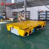 Caminhão plataforma de trilho elétrico para serviço pesado, trilho vertical e horizontal cruzado, plataforma móvel com troca automática de trilhos, carrinho de transferência de bateria