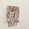 Otoño e invierno bebé niña pantimedias de animal de trasero grande leggings trenzados para bebé algodón tejido para niños