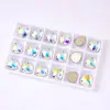 Triángulo de Grasa K9 Fondo Plano Cosido a Mano Diamante AB Vidriera Hebilla Plana Pedrería Joyería Accesorios DIY Ropa Accesorios Pegatinas