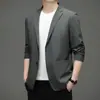 Chaleco sencillo casual delgado de verano para hombre, para negocios casuales, simple, con dos botones, abrigo de traje, en vivo