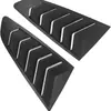 Adecuado para Ford Mustang 15-23 Rejilla de Ventilación Falsa Trasera Persianas para Ventana Trasera Accesorios para Rejilla de Ventilación de Ventana Triangular Trasera