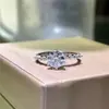 Anel de moissanita autêntico 1 quilate ouro AU anel de casal par anel masculino e feminino um par de platina proposta anel de casamento diamante atacado