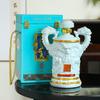 Garrafa de Vinho de Cerâmica Jingdezhen 1/5 Gatos 5kg Pote de Vinho Shuanglong Artesanato Bule de Vinho Doméstico Selado Pote de Vinho para Presente