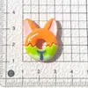 Gato de Dibujos Animados Pata de Animal Donut DIY Pegamento de Crema Pasador Accesorios de Resina Funda de Teléfono Llavero Pegatina para Taza de Agua