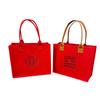 Boda Xi Pu fieltro Bolso con el carácter Xi bolsa de mano para regalo bolsa de regalo para dama de honor padrino bolsa de regalo de fieltro promoción bolsa de regalo