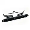 Adecuado para Modelos 19-24 Clase G W464 G63 Spoiler Frontal Labio Frontal Juego de 3 Piezas con Luces, Hecho de Material ABS en Negro Brillante y Textura de Carbono