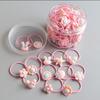Conjunto de elásticos para bebê infantil não machuca o cabelo corda de cabelo de desenho animado para bebê pequeno meninas não machuca o cabelo acessórios de cabelo altamente elásticos
