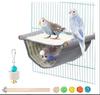 Hámster mascota loro nido hamaca cálida hamaca extraíble y lavable repisa de ventana multicolor columpio para gato soporte barra bola de ratán