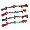 Brinquedo de Corda de Algodão Resistente a Mastigação para Cachorros, Brinquedos para Cães de Porte Pequeno e Médio, Brinquedo de Nó de Corda, Conjunto de Frisbee Suprimentos para Animais de Estimação