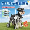Nueva Silla de Ruedas para Perros, Silla de Ruedas Trasera para Gatos, Carrito Auxiliar para Mascotas Ligero y Retráctil Mejorado, Soporte Trasero para Patas