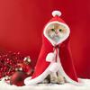Explosiones transfronterizas mascota ambiente navideño capa chal gato perro universal forro polar invierno cálido directo de fábrica