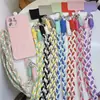 Bolsa Transversal Minimalista Cor Doce Alça de Celular da Moda Cordão para Pescoço Alça de Câmera Anti-Queda