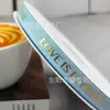 Em estoque Fita de Fio Bronzeado 1cm Carta de Amor Fita Flor Bolo Decoração de Presente Artesanal DIY Fita de Alta Densidade