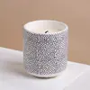 Procesamiento Personalizado Tarro Cerámico con Tapa Contenedor Taza para Velas de Aromaterapia Cilindro Impresión Hogar Baño Fragancia Ligera Caja de Regalo Empaque