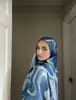 Serie de acuarela de Amazon transfronteriza Chal de poliéster satinado estilo étnico Bufanda para la cabeza de mujer étnica en stock