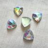 Diamantes de Imitación de Vidrio de Alta Calidad, Diamantes de Resina Cosidos a Mano Respetuosos con el Medio Ambiente, Diamantes de Forma Especial de Fondo Plano Triangular, Accesorios para Vestido de Novia y Zapatos