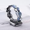 Adecuado para Apple iWatch Esmalte Pintura al Óleo Pluma Empalme Correa de Metal para Reloj de Moda Nueva Correa Elástica para Reloj en Stock