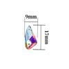Fundo plano de vidro pimenta costura manual broca cor duplo furo colorido AB cristal fivela plana vidro strass diy material
