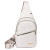 Nova Bolsa de Peito em Tecido de Nylon 2026 para Mulheres, Bolsa Transversal de Ombro Acolchoada Bordada Fashion, Bolsa de Peito para Ciclismo de Grande Capacidade