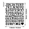 Adesivo de carta manuscrita de 1 polegada robusto multicolorido presente diy diário conta manual adesivo alfanumérico inglês