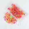Cuerda elástica desechable para el pelo estilo coreano para niños, cuerda para el pelo de niñas, fuerte tracción, engrosada constantemente, pequeña cubierta de cuero, accesorios simples para el pelo