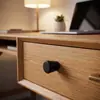 Manija Perilla de Agujero Único de Aleación de Zinc Dorada Personalizada para Comercio Exterior, Manija Negra para Puerta de Gabinete, Manija Dorada para Cajón de Muebles, En Stock
