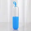 Embalagem de Cabo de Dados Cápsula Pendurada Cabo de Dados Cadarço Frasco de Armazenamento Tubo de Plástico Transparente Cápsula do Tempo Verme Buraco de Minhoca